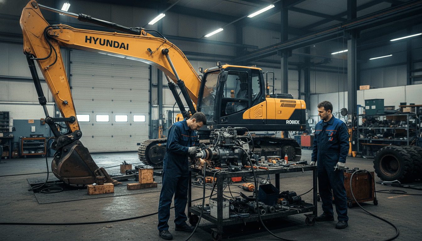 Ремонт экскаваторов Hyundai в Бресте, Барановичах, Пинске, Кобрине